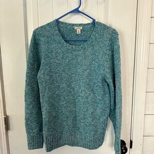 L.L. Bean women’s Teal Crewneck Sweater
